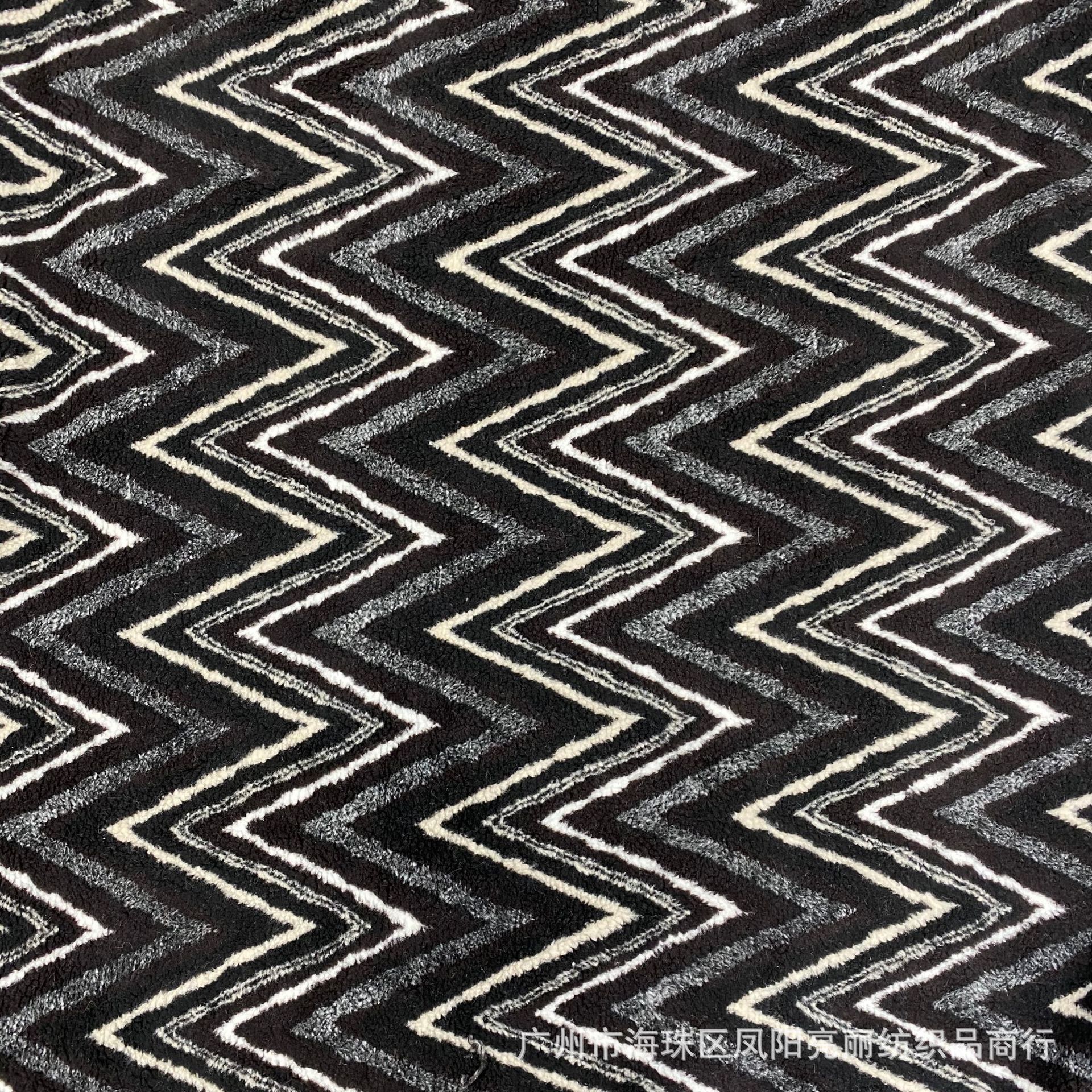 Gran banda de color W cordero Jacquard bolsas de moda juguetes tela de peluche