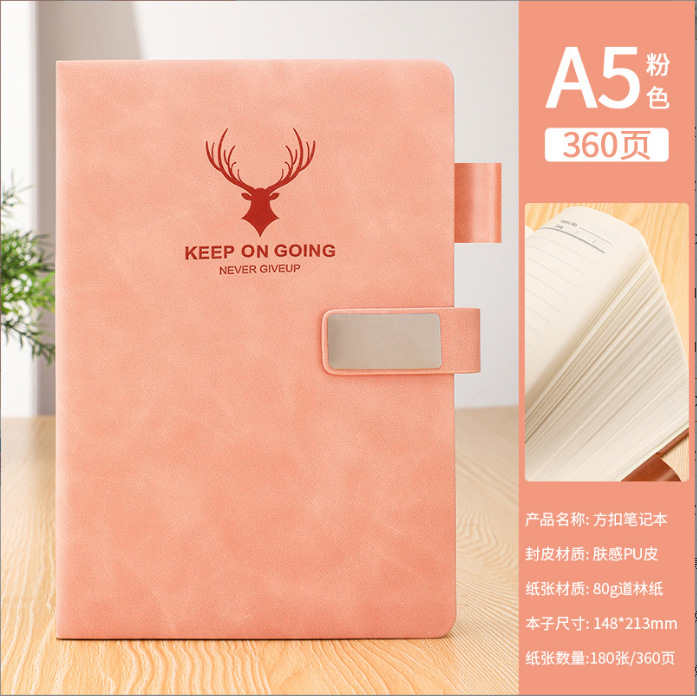 A5 cuaderno macarons color grueso bloc de notas de alto valor Libro de registro de reuniones de negocios Libro de anuncios al por mayor