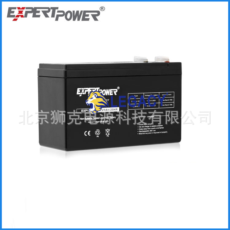 免维护ExpertPower蓄电池EXP1290应急系统电池12V9AH