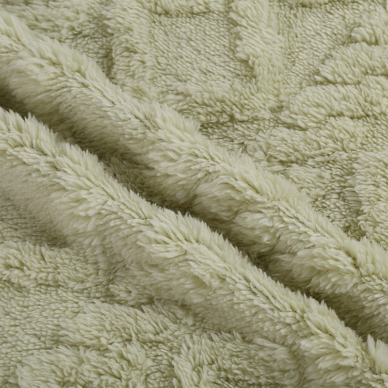 Wholesale of double-sided jacquard diamond-shaped velvet fabric, warp knitted polyester velvet fabric, double-sided comfort-cotton velvet home clothing and blanket fabric detail image 13