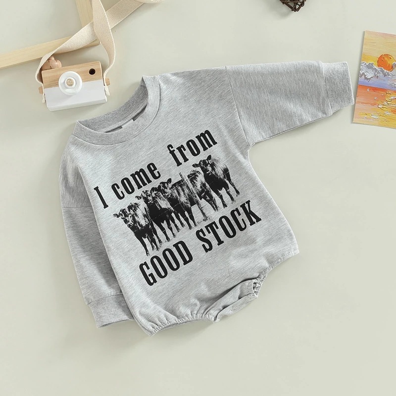 Fashion Animal Letter Printing Cotton Baby Rompers display picture 3