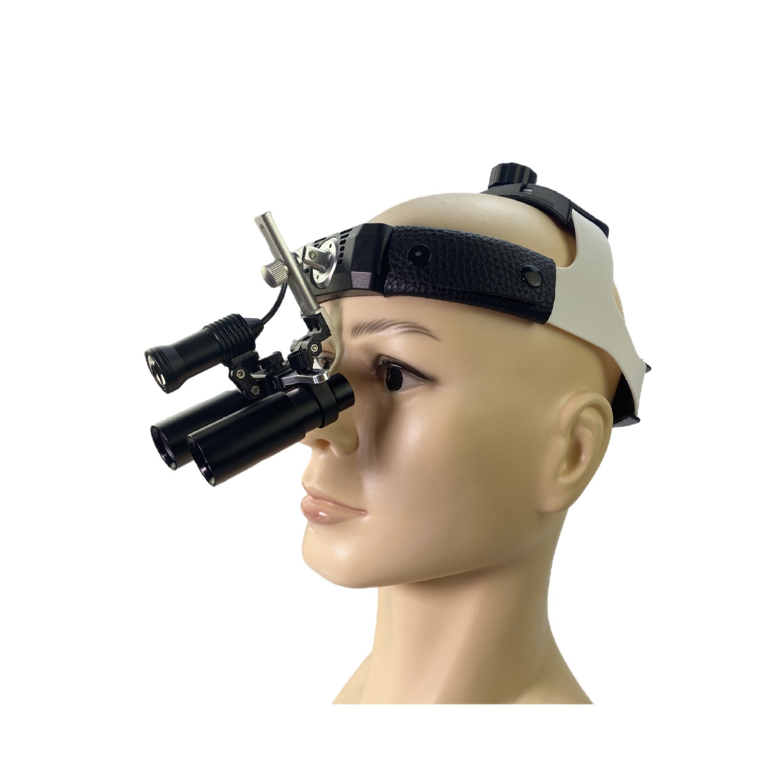 外贸医用头灯外科牙科放大镜4X5X6X头戴式可拆锂电池医用头灯