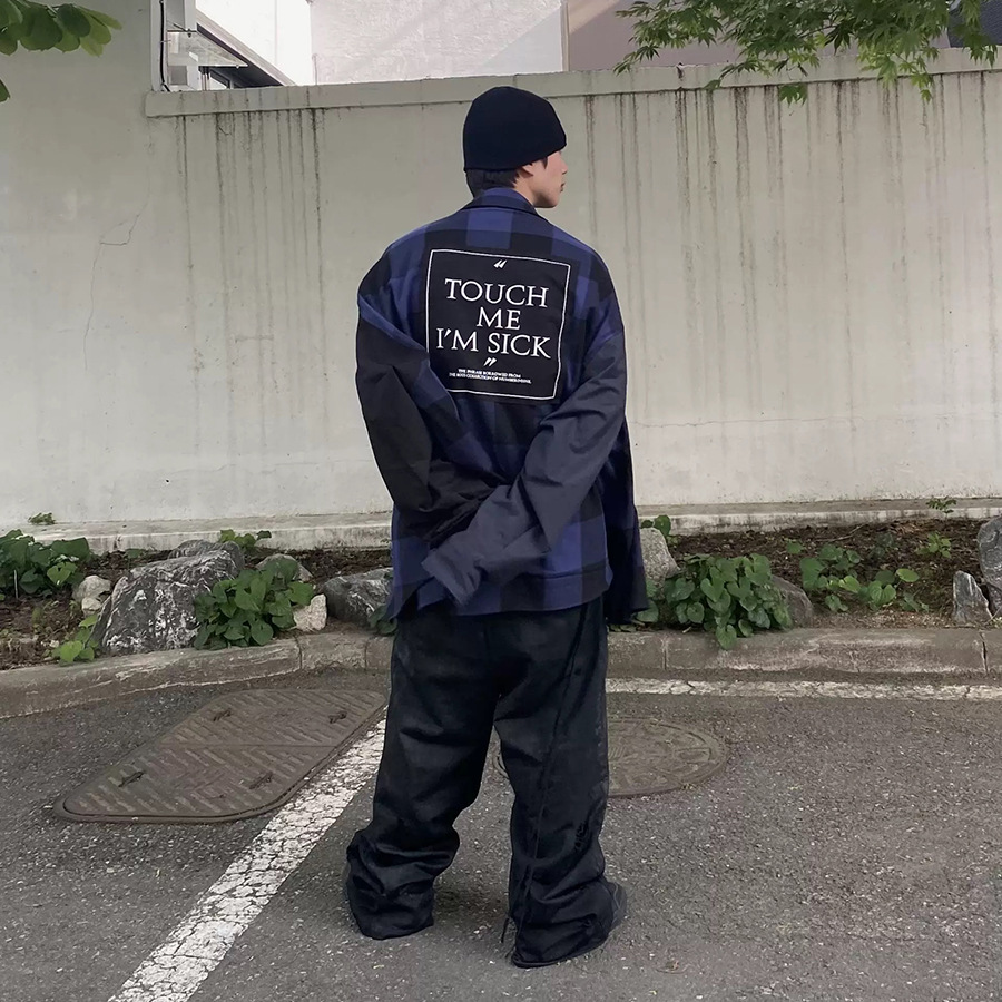 Street Undermycar Pantalones rectos para hombres sueltos pantalones de piernas casuales