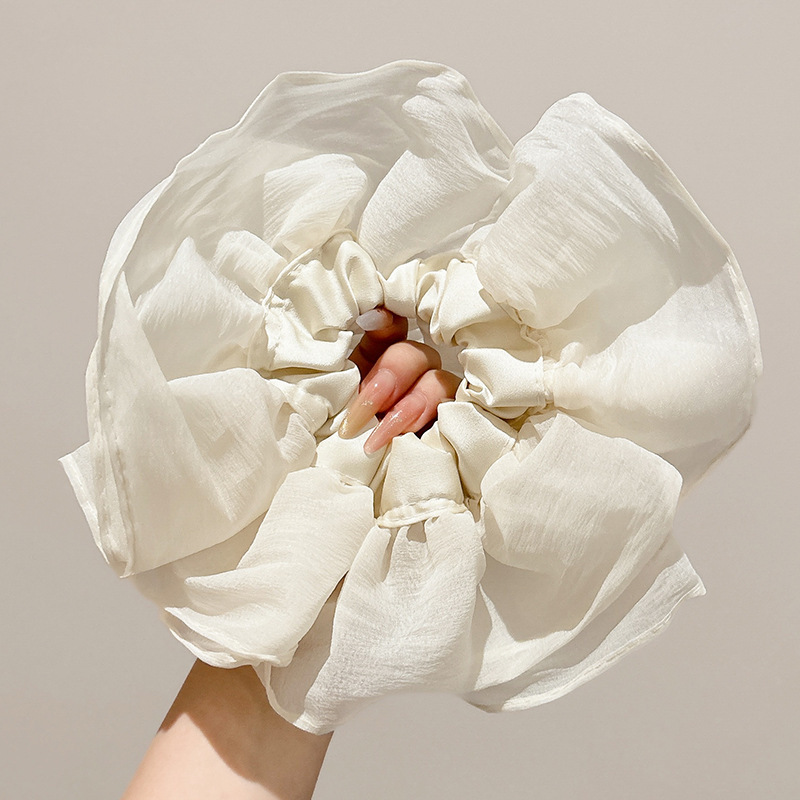 Anillo de cabello de intestino grande coreano para mujeres de alto nivel toallas cuadradas cuerdas de cabello de alta elasticidad y elásticas duraderas flojas flojas