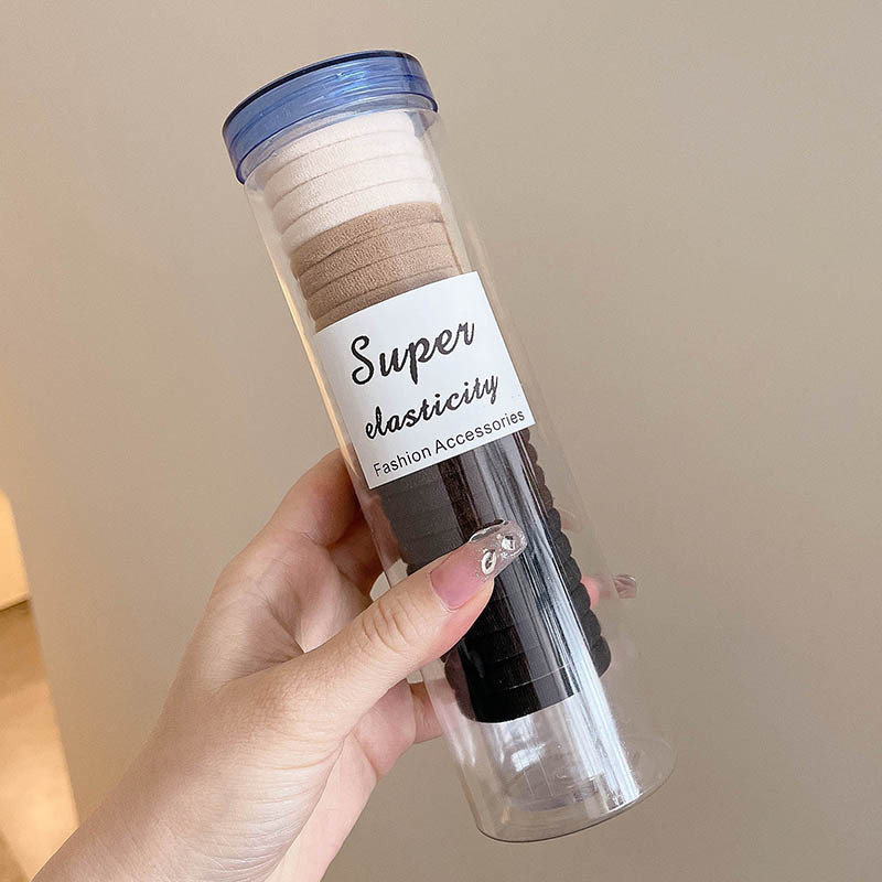 2025 nuevo estilo simple y versátil banda para el cabello sin costuras diadema duradera y de alta elasticidad que no daña el cabello coleta gruesa cuerda para el cabello sombreros