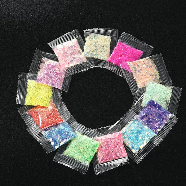 Colorful Sequins, Ultra-Shiny Decorations, High-End Laser Glitter Powder, DIY Resin Nail Art Materials, Nail Art Supplies