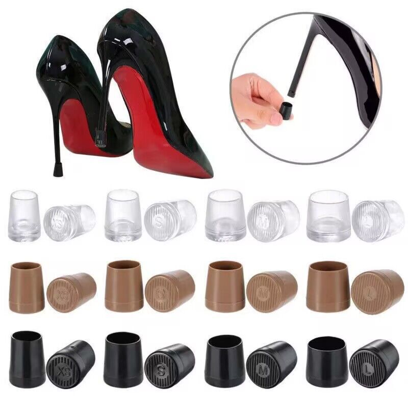 Heel Cover High-heeled Shoes Non-slip Heel Round Heel Repair Heel Cover Heel Silent Cover Silent Stiletto Protective Cover