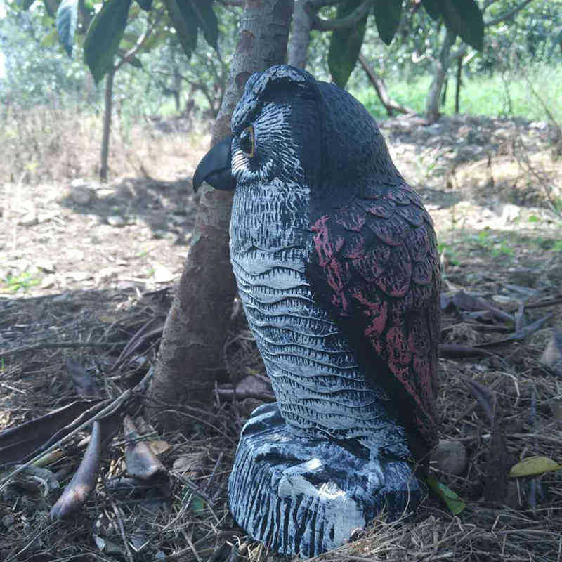 国境を越えた模擬フクロウの装飾品、クリエイティブなプラスチック工芸品、庭の防水、防湿、鳥よけ、ネズミよけ、模擬動物|undefined