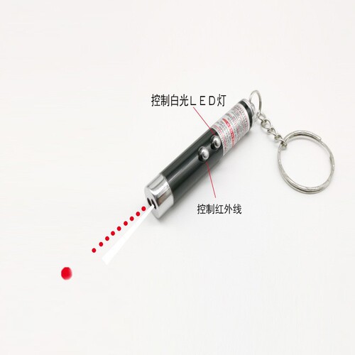 Mini Aluminum Alloy Infrared Teaching Pen Funny Cat Laser Pen Pet Supplies Wholesale LED Flashlight Key Light