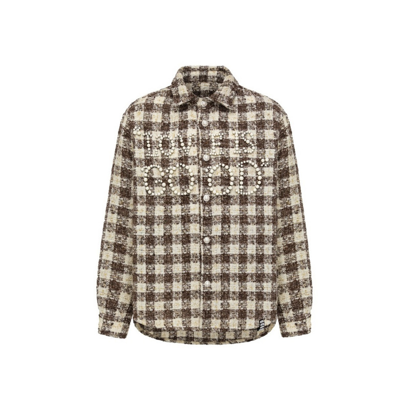 【现货】GOODBRAND 格纹轻奢时尚高级感长袖衬衫 小香风西装双排|undefined