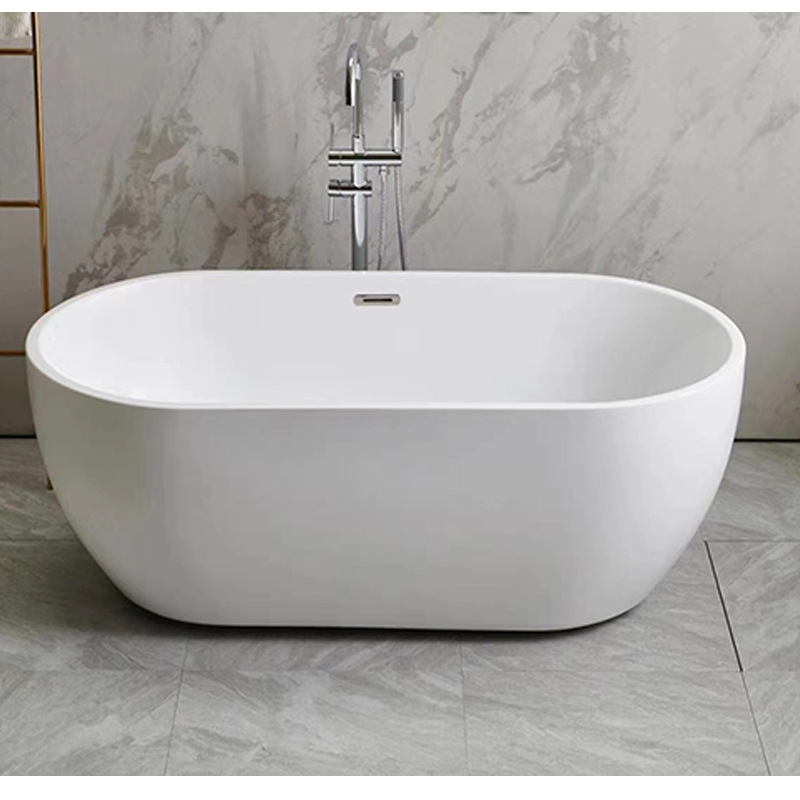Aowo baño bañera pequeño apartamento bañera de acrílico bañera independiente bañera pequeña bañera pequeño apartamento