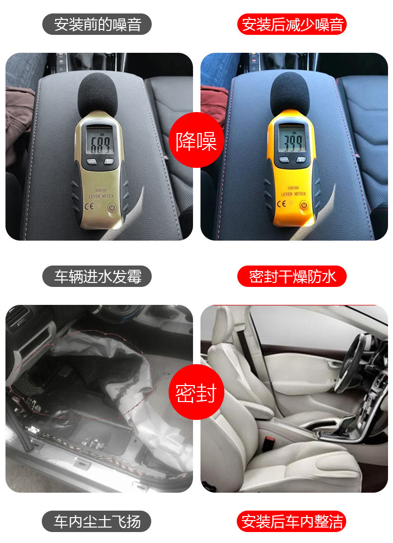 Geely Galaxy E5 Dedicated Car Door Gap Soundproof Sealing Strip, Dustproof, Windproof, Waterproof, Noise Reduction Modification