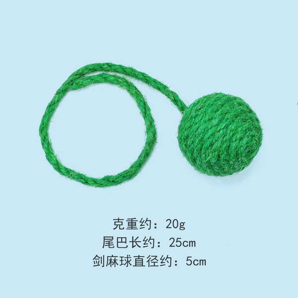 Green sisal cat scratching post accessories