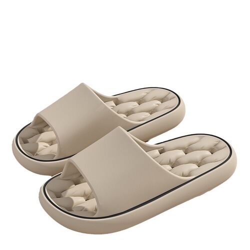 Breathable cool home slippers, indoor anti-slip men's and women's bath room slippers, water-leak proof, quick-drying, odor-proof, hotel-use slippers