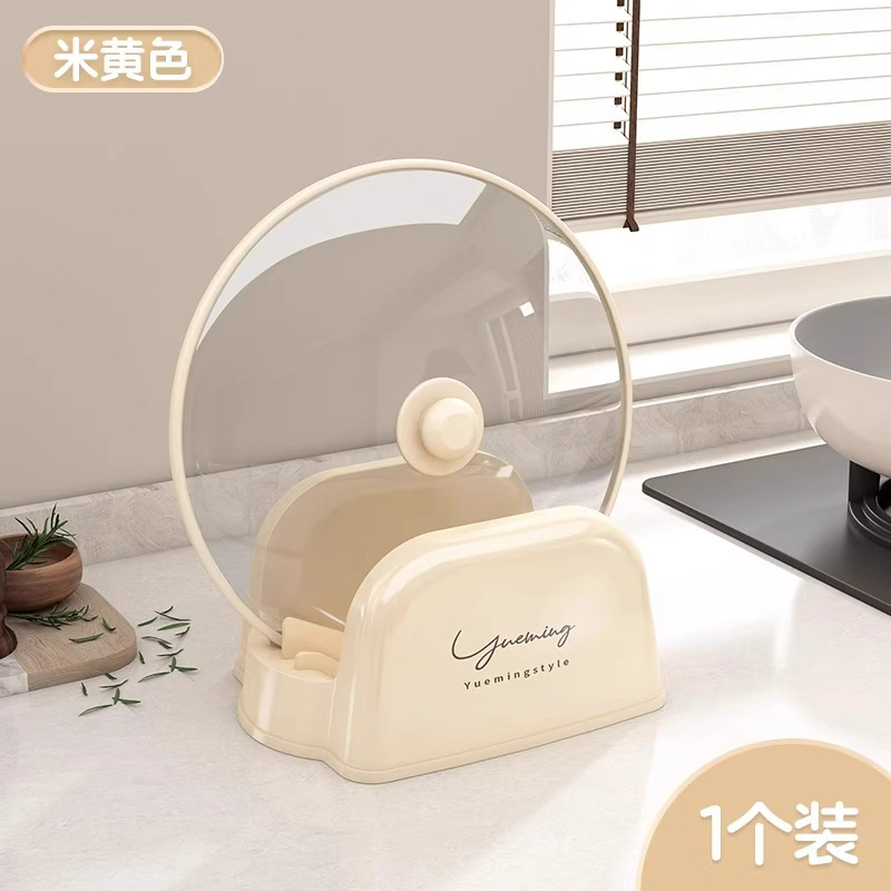 锅盖架厨房置物架加厚防滑台面多功能锅铲沥水架家用锅盖置物架|undefined