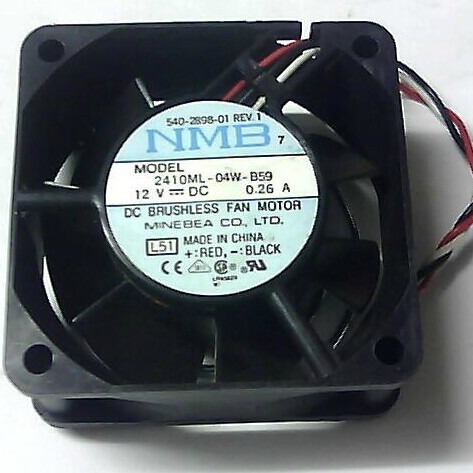 正品NMB 2410ML-04W-B59 6025 12V 0.26A 6厘米 双滚珠大风量风扇