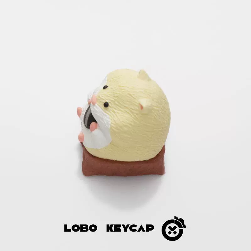 ЛОБО серия хомячка Pudding Maci resin keycap для механической клавиатуры - персонализированныйby 无限键造