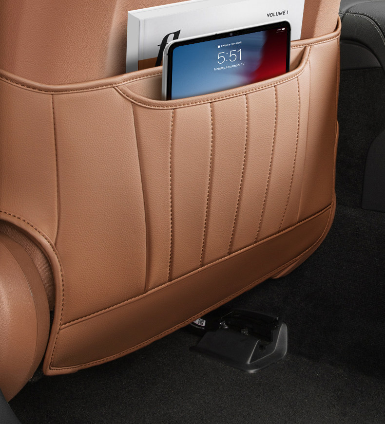 Suitable for Mercedes-Benz E-Class Seat Anti-Kick Pads E300L/E260L Special Original Car Color Backrest Rear Protection Leather Pad
