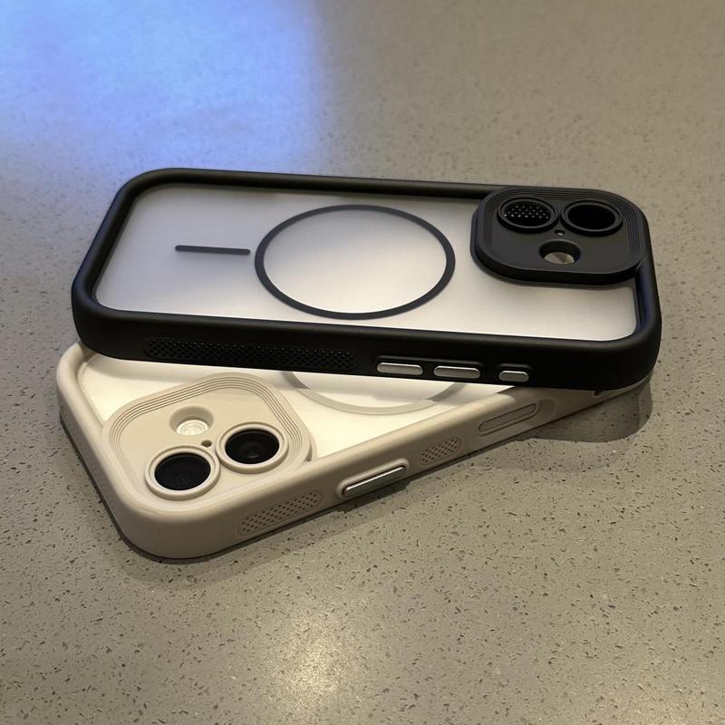 适用iPhone17Air手机壳磁吸细圈肤感磨砂边框散热苹果16保护套15|undefined