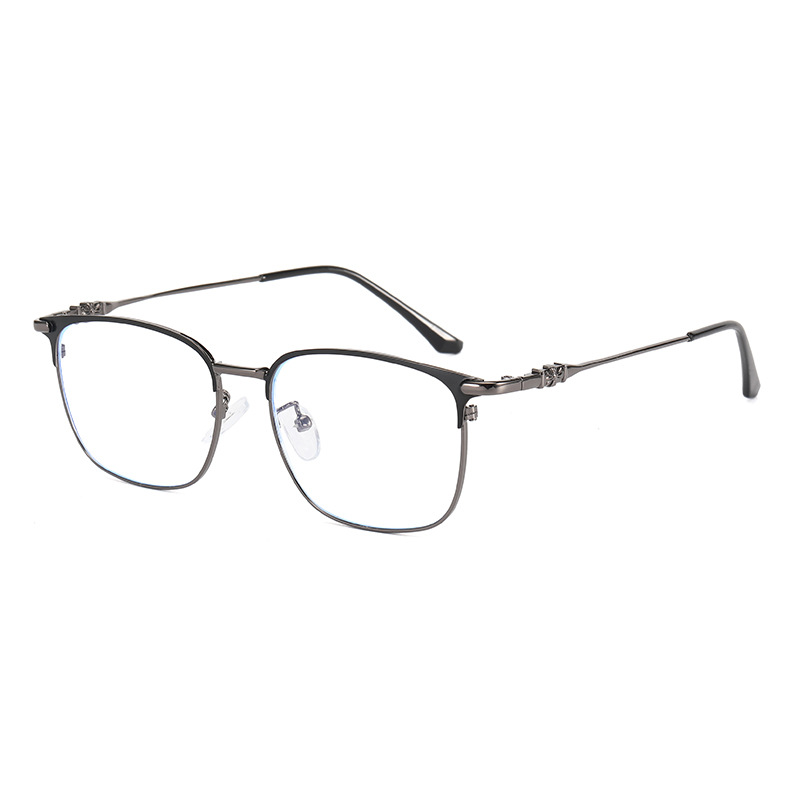 2021 nuevas mujeres anti-radiación anti-Blue ray gafas de computadora hombres de moda sin grado gafas lisas pueden equiparse con miopía 9306