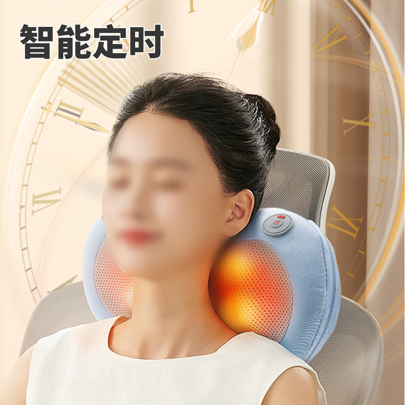 almohada de cacahuete recargable almohada de masaje para automóviles masajeador cervical multifuncional espalda doméstica inteligente masaje de cintura