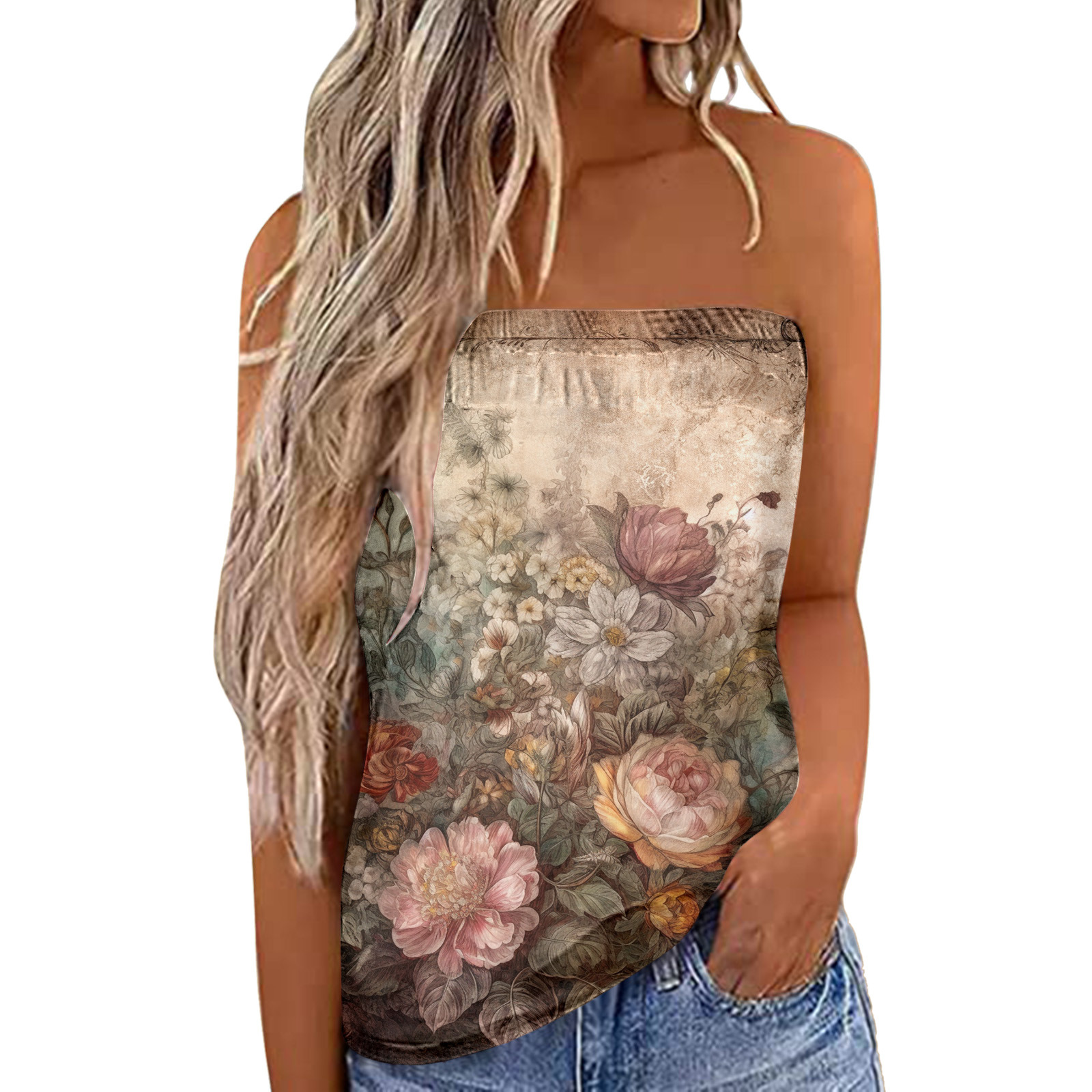 Tube top, Amazon, 3D