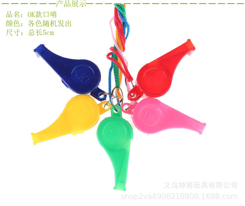 1 árbitro silbato OK silbato fanáticos silbato de rescate colorido silbato de plástico fútbol Silbato sonriente