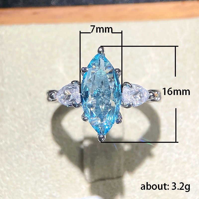 Women'S Gender Inlay Design Elegant Glam Luxurious Geometric Copper Inlay Zircon Women's Rings