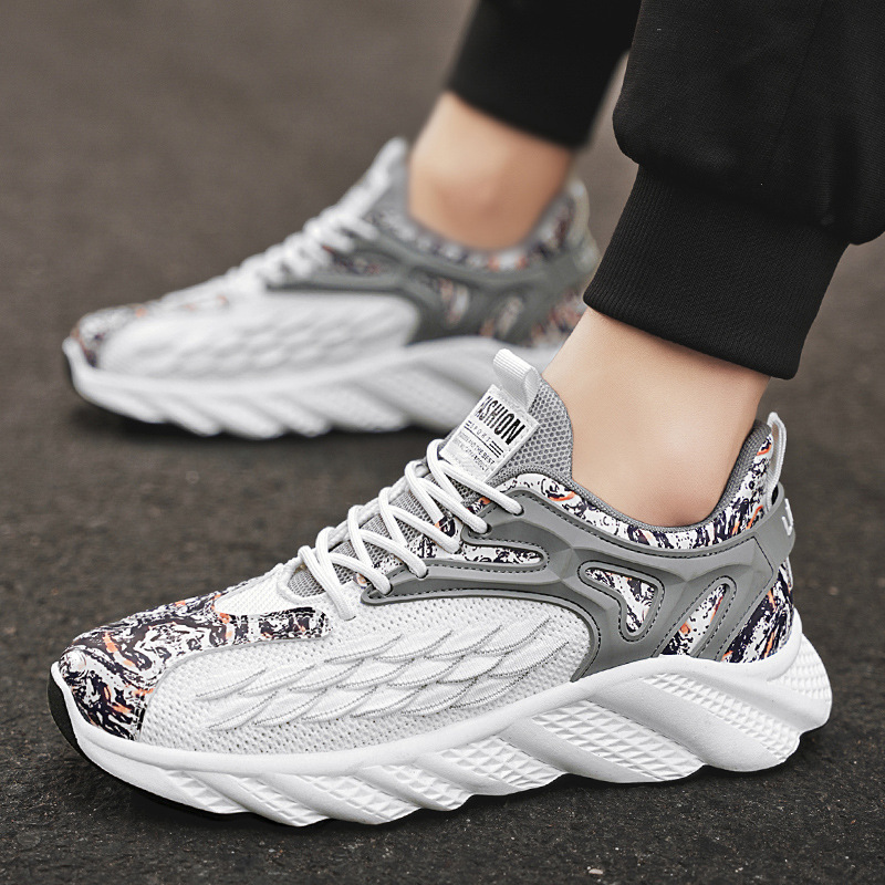 Zapatos de hombre Feizhi AliExpress zapatos de papá de gran tamaño 2025 primavera y otoño transpirables Forrest Gump zapatos deportivos de moda de personalidad casual