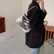 包包女2024新款小众设计腋下包漆皮手提辣妹法棍包酷帅单肩女包潮