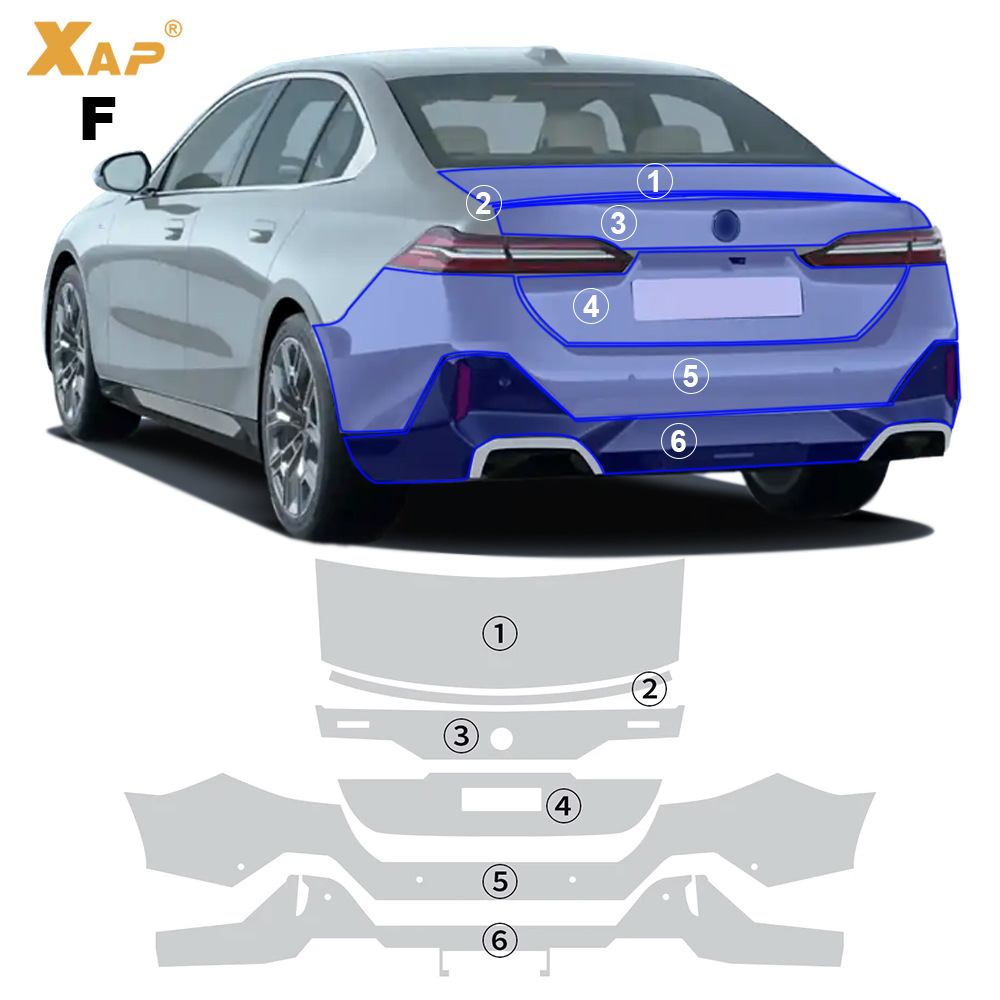 Cross-border special for BMW 5 Series G60M Sports TPU Invisible Paint Protective Film Anti-scratch and Brightening