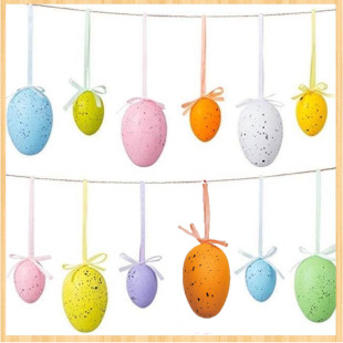 Factory Direct Easter Egg Decoration Holiday Egg Pendant Simulation Egg Spot Series Egg