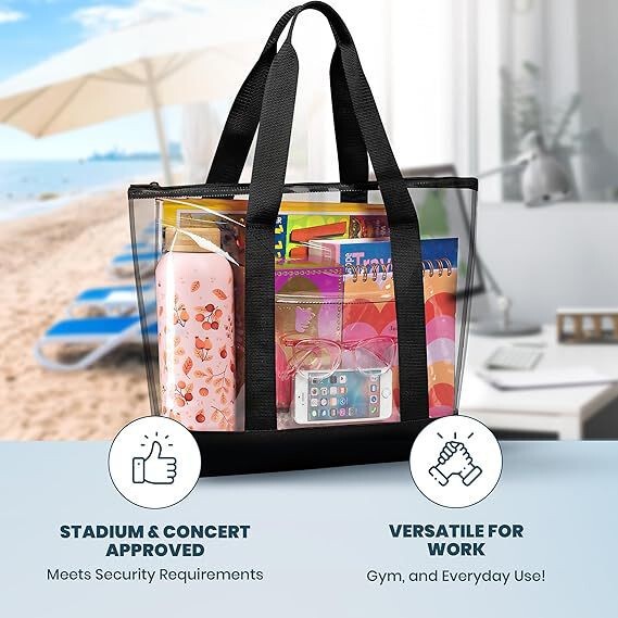 Cross-Border Portable Beach Bag, Extra-Large Capacity Waterproof Storage Bag, Portable Vacation Jelly Bag, Korean Style Trendy Shoulder Bag