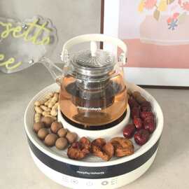 适用摩.飞围炉煮茶套装电陶炉仿真炭火煮茶器具全玻璃养生壶MR609