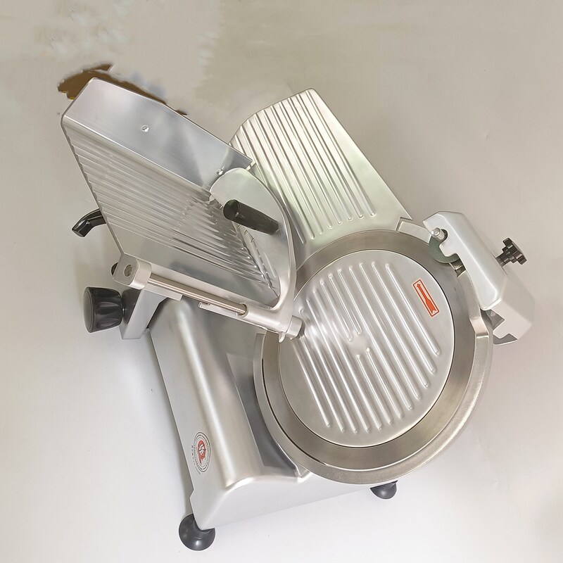 順菱12インチ肉切り機商用半自動スライサーステンレス電動削り機冷凍肉羊肉巻切り機|undefined