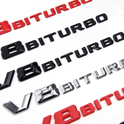 Suitable for Mercedes-Benz V8 BITURBO Car logo