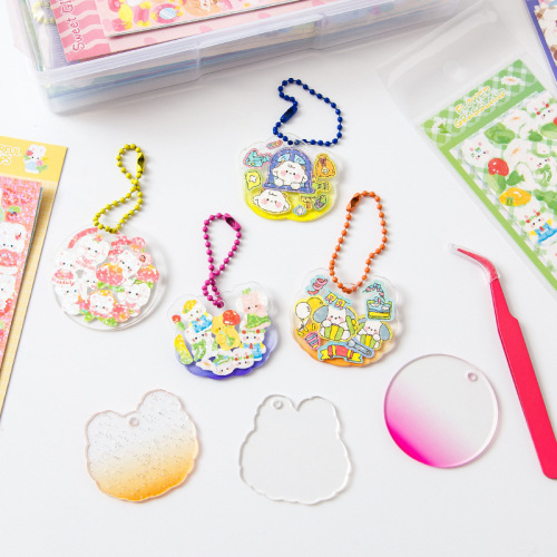 Laser goo card stickers for children, non-repeating diy handbook material decorative stickers, Korean girl heart ins stickers wholesale