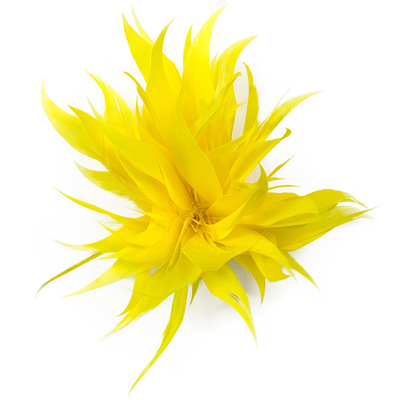 羽根飾り華やか立体フェザーコサージュ