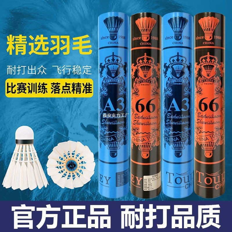耐用王青春狮龙耐打训练比赛号亚稳定羽毛球号防风只装无