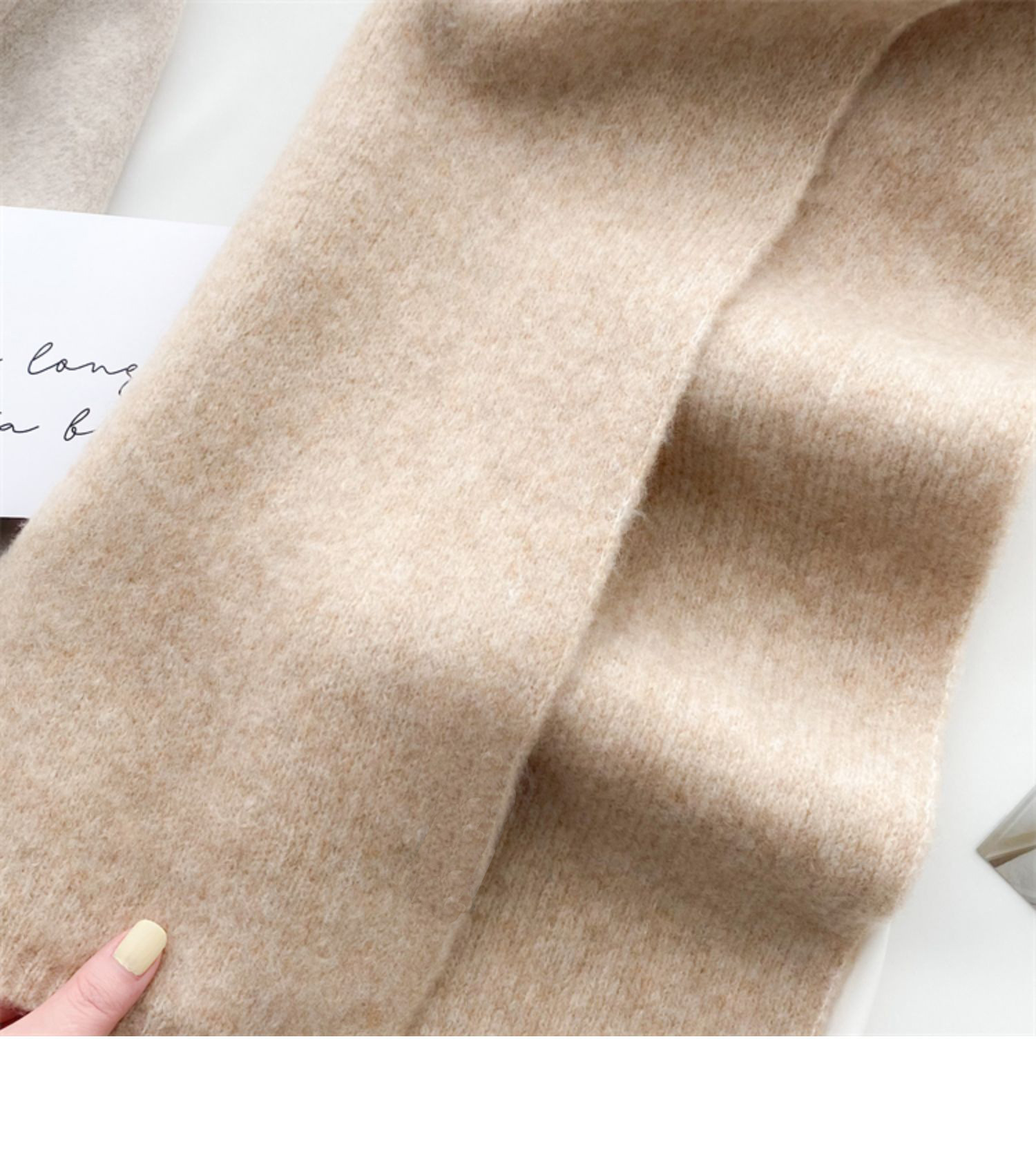 Mode Vintage geometrische Outdoor-Aktivitäten Winter Frühling rot grau mittellang [Markenname 3] Anti-Schalldämpfer Halstuch_voghion.com