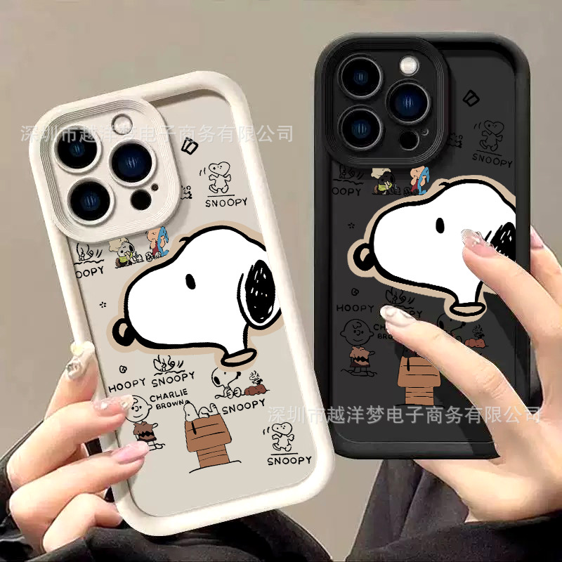 跨境卡通狗iPhone17Pro手机壳16/15/14/13天眼阶梯12苹果11XsMa