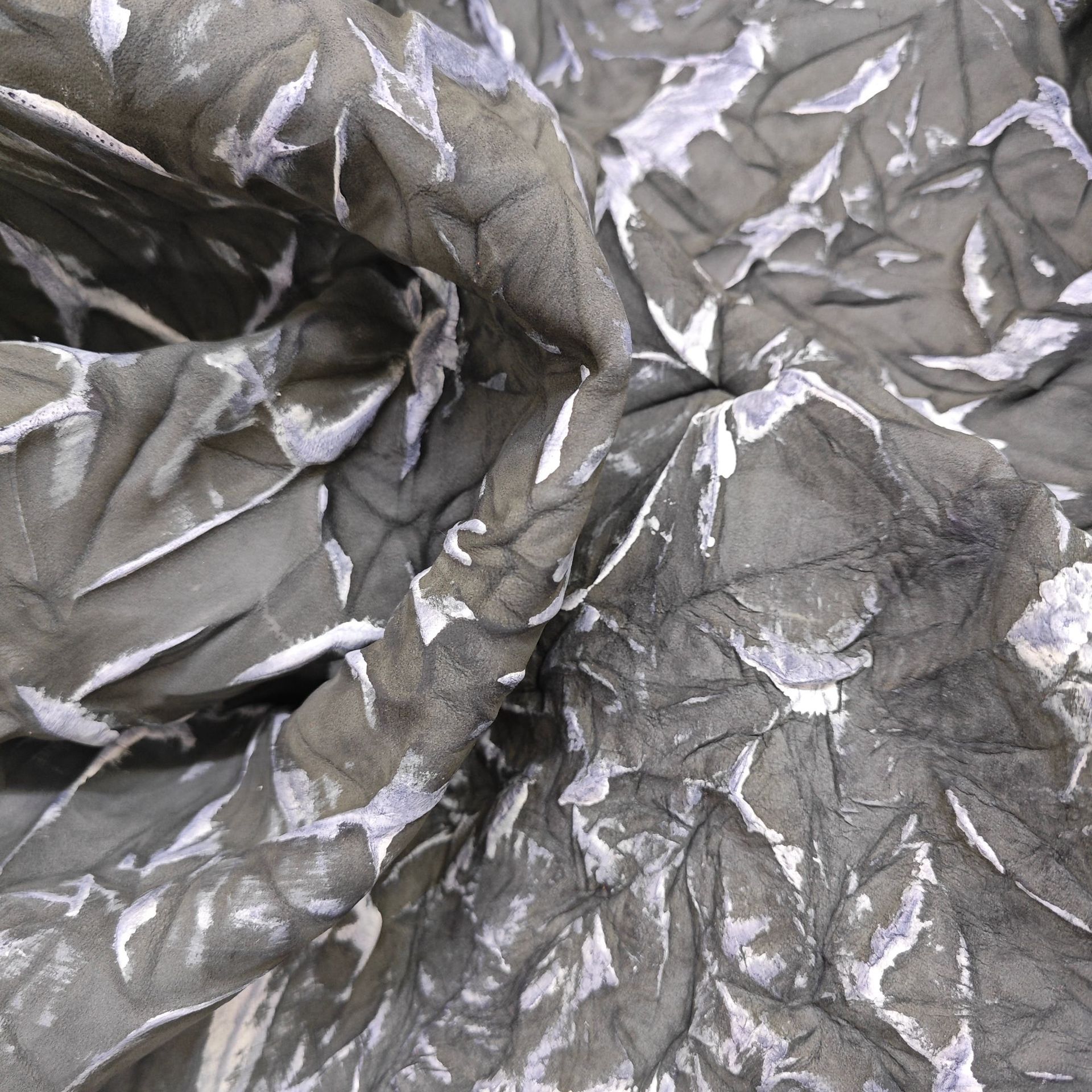 手抓花双色牛皮水染头层牛皮复古做旧鞋包皮料