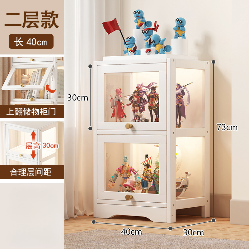 手作りキャビネット透明アクリル谷子展示痛みキャビネット床置き壁付家庭用リビングルーム置物本棚一体|undefined