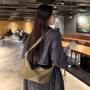 Top Layer Cowhide 2025 Spring New Genuine Leather Light Luxury High-end Niche Fashionable Shoulder Crossbody Underarm Bag for Women