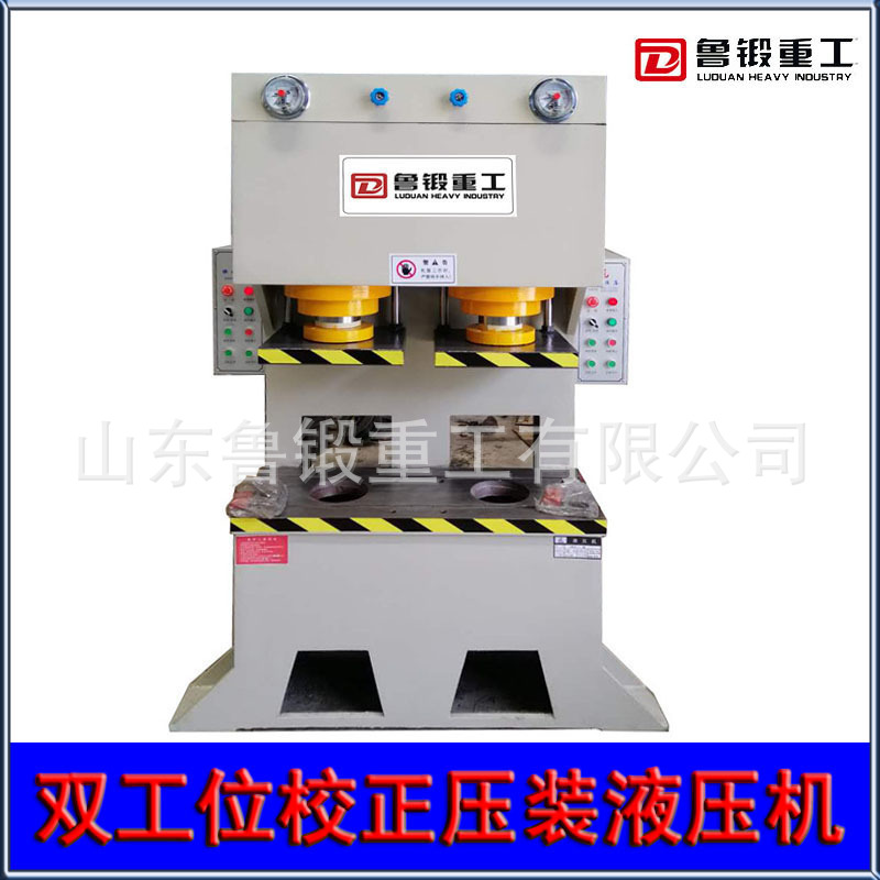 双柱液压机 可按需定制100t双工位单臂液压机 100t双柱油压机