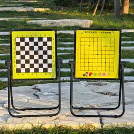围棋国际象棋磁性教学棋盘初学者卡通磁吸展示棋盘套装两用新画板