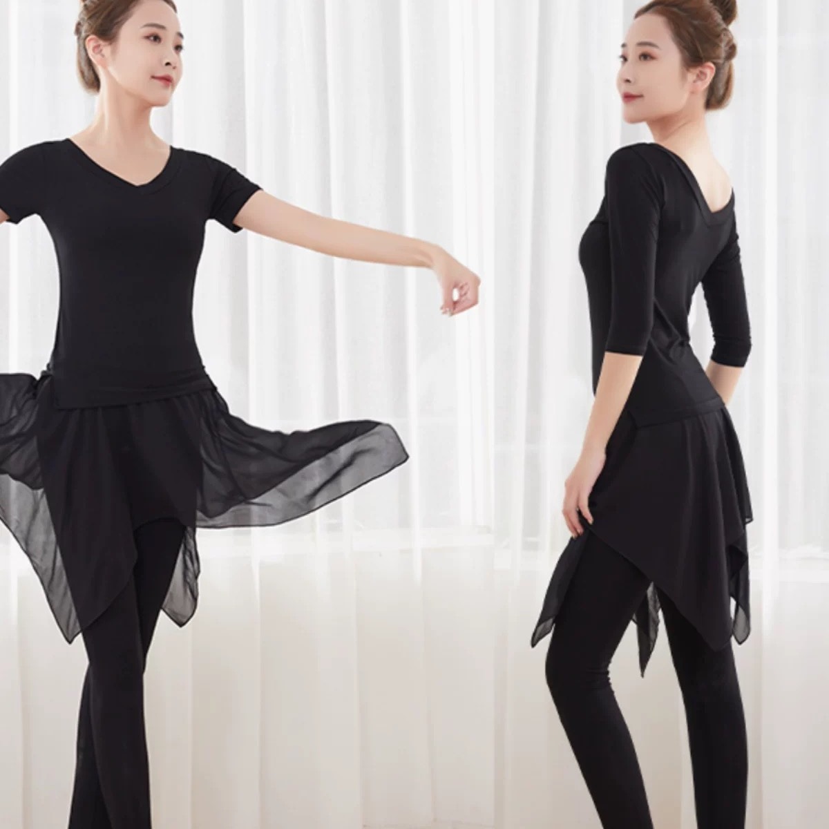 Dance Clothing Women's Modern Dance Clothing Body Practice Clothing suit Ballet Training Clothing Modal Latin Summer