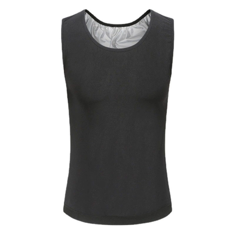Amazon Men's Fitness Shaper Быстрый корсет для пота Серебристый мужской пот Shaper Сауна Жилет