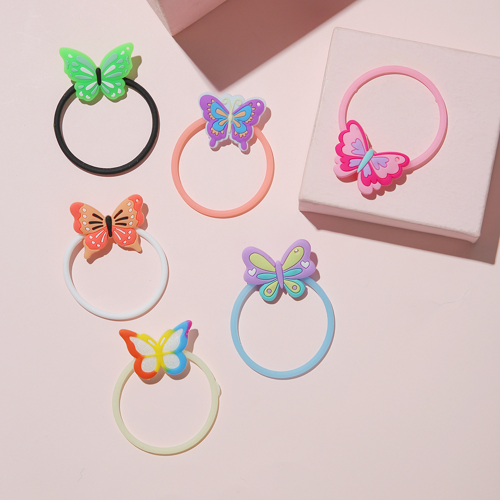 Cartoon Style Butterfly Pvc Party Gifts Set Children's Jewelry 1 Piece display picture 5