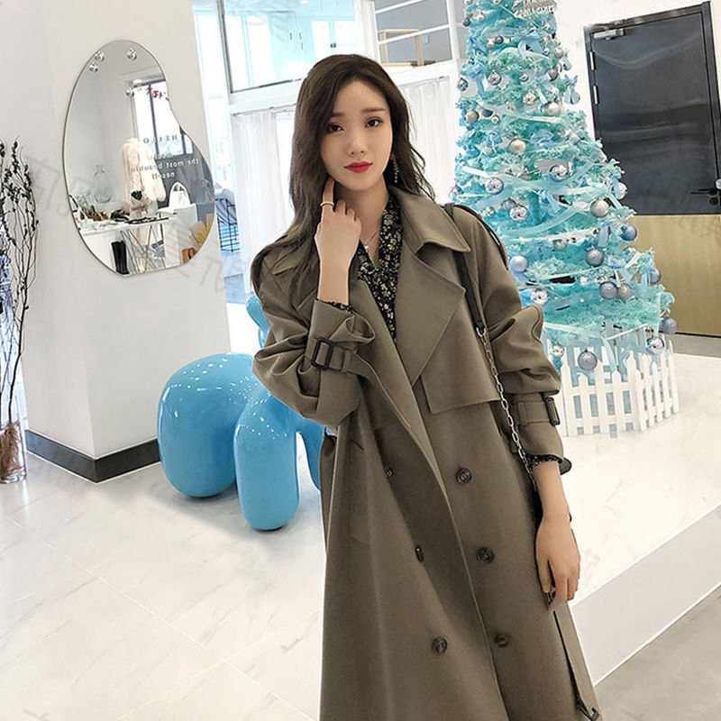 新款风衣外套女小个子韩版中长款洋气时尚流行大衣休闲高级感系带|undefined
